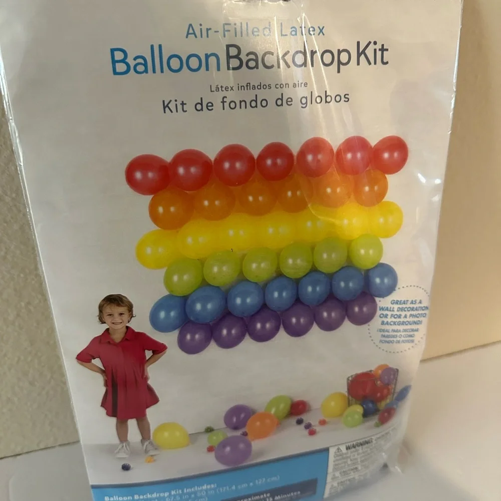 Rainbow Balloon Backdrop Photo Wall Latex Pride Kids Party Uses Air Colorful